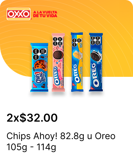 Chips Ahoy 82.8g u Oreo 105g  114g
