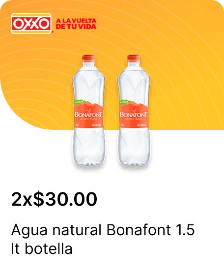 Agua natural Bonafont 1.5 lt botella