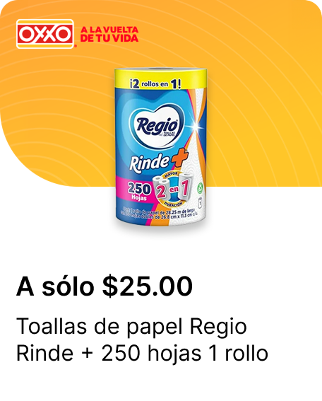 Toallas de papel Regio Rinde  250 hojas 1 rollo
