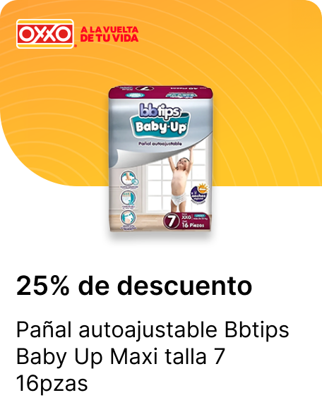 Panal autoajustable Bbtips Baby Up Maxi talla 7 16pzas