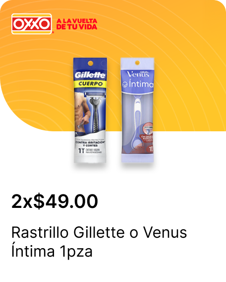 Rastrillo Gillette o Venus Intima 1pza