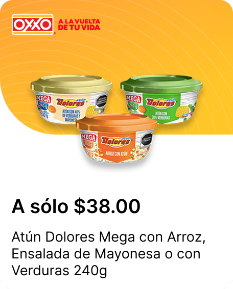 Atun Dolores Mega con Arroz o Ensalada de Mayonesa o con Verduras 240g