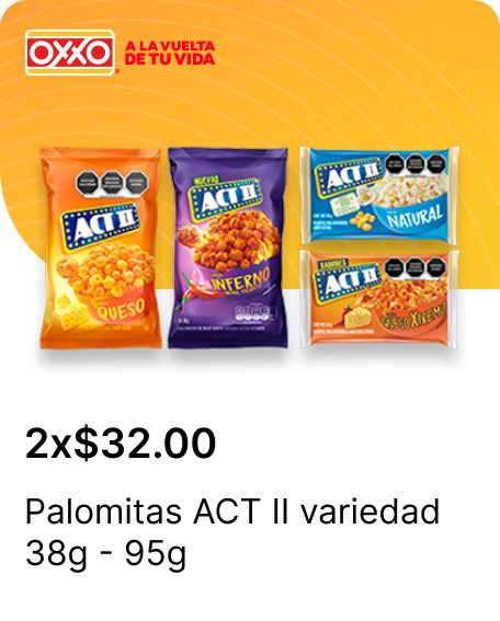 Palomitas ACT II variedad 38g  95g