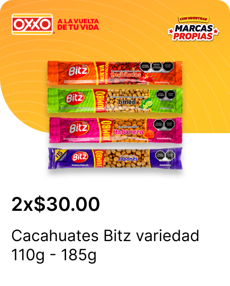 Cacahuates Bitz variedad 110g  185g