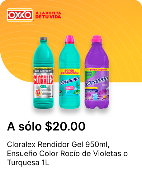 Cloralex Rendidor Gel 950ml o Ensueno Color Rocio de Violetas o Turquesa 1L