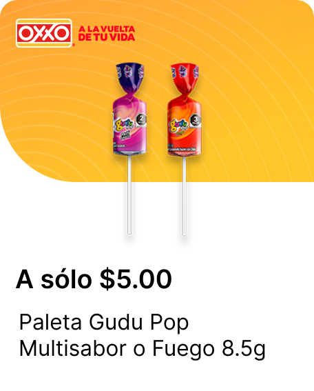 Paleta Gudu Pop Multisabor o Fuego 8.5g