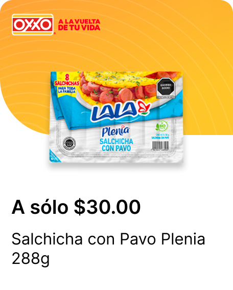 Salchicha con Pavo Plenia 288g