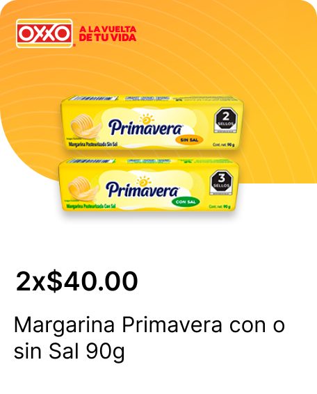Margarina Primavera Con Sal o sin Sal 90g