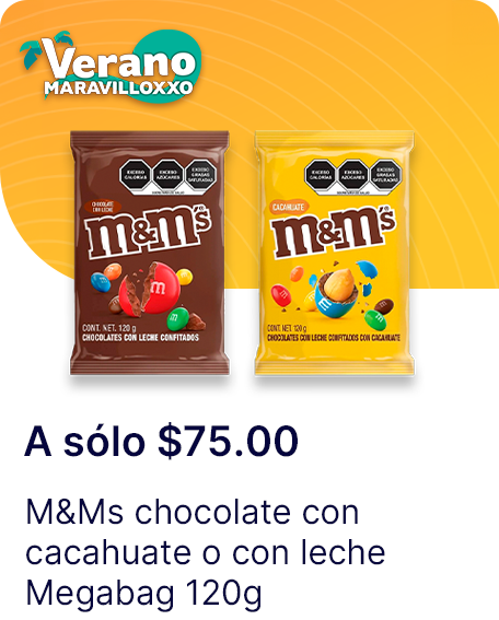 M&Ms chocolate con cacahuate o con leche Megabag 120g