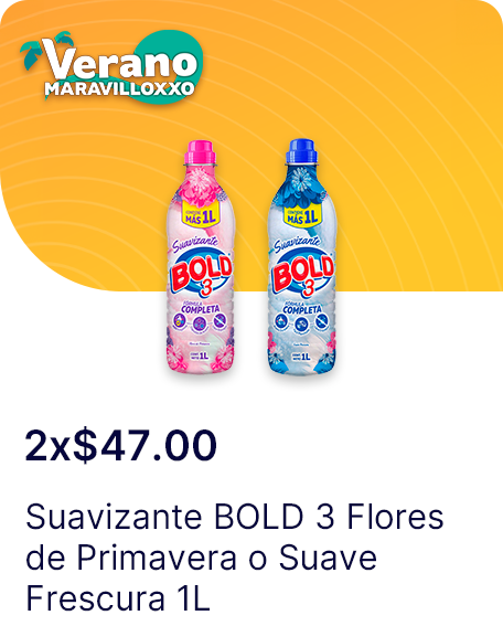 Suavizante BOLD 3 Flores de Primavera o Suave Frescura 1L