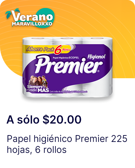Papel higienico Premier 225 hojas o 6 rollos
