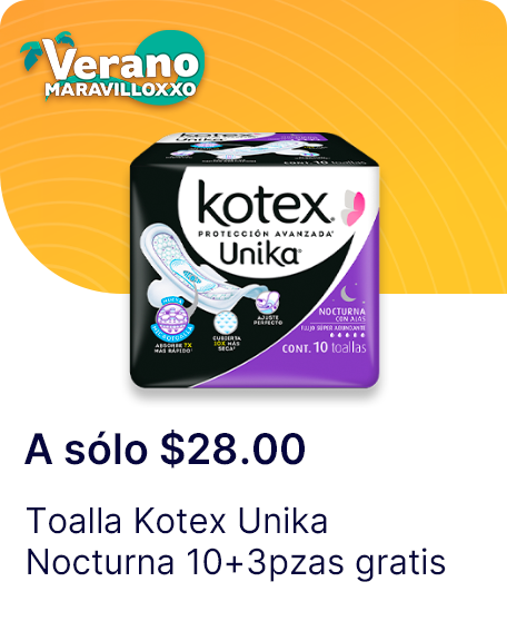 Toalla Kotex Unika Nocturna 103pzas gratis