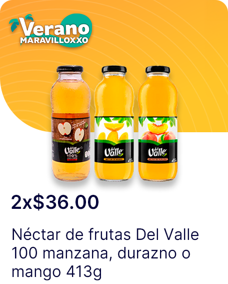 Nectar de frutas Del Valle 100 manzana o durazno o mango 413g