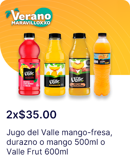 Jugo del Valle mangofresa o durazno o mango 500ml o Valle Frut 600ml