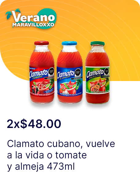 Clamato cubao o vuelve a la vida o tomate y almeja 473ml