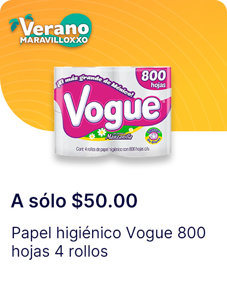 Papel higienico Vogue 800 hojas 4 rollos