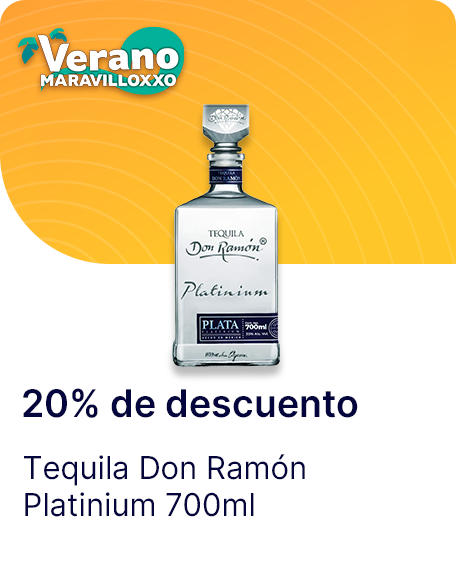 Bottle pop 31g o tequila Don Ramon Platinium 700ml
