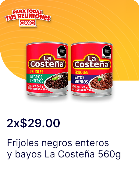 Frijoles negros enteros y bayos La Costena 560g