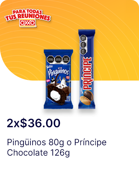 Pastelito Pinguinos Marinela 80 gr bolsa chocolate | Principe Chocolate 12p 126g