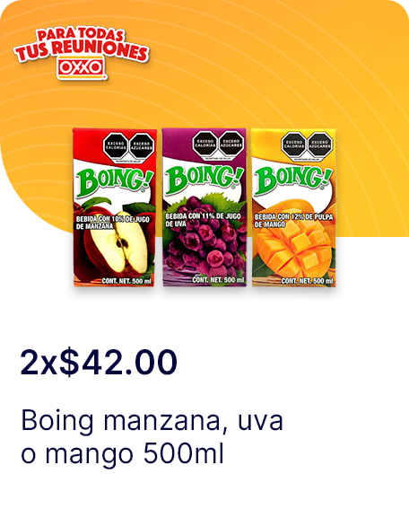 Boing manzana o uva o mango 500ml