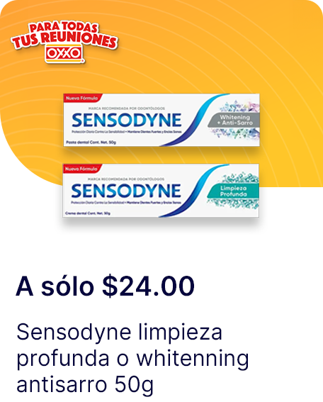 Sensodyne limpieza profunda o whitenning antisarro 50g