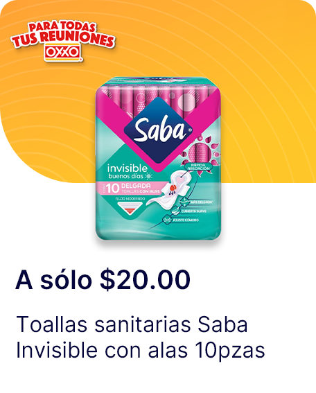 Toallas sanitarias Saba Invisible con alas 10pzas