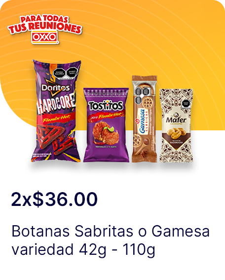 Botanas Sabritas o Gamesa variedad 42g  110g 