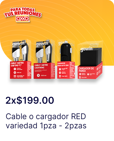 Cable o cargador RED variedad 1pza  2pzas