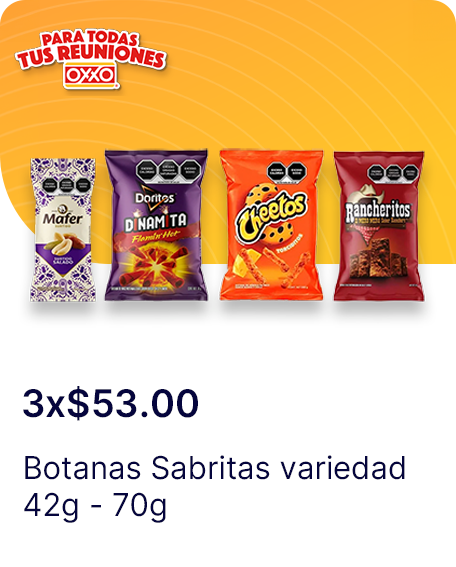 Botanas Sabritas variedad 42g  70g