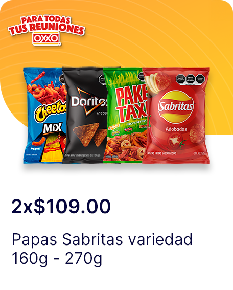 Papas Sabritas variedad 160g  270g