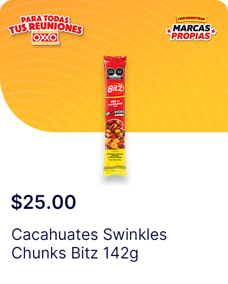 Cacahuates Swinkles Chunks Bitz 142g