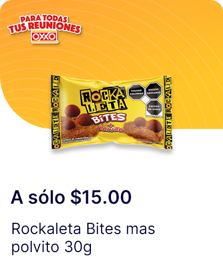Rockaleta Bites mas polvito 30g