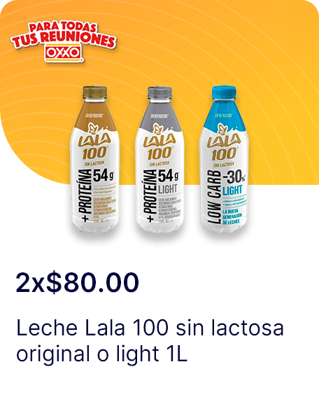 Leche Lala 100 sin lactosa original o light 1L