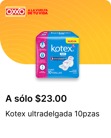 Kotex ultradelgada 10 pzas.