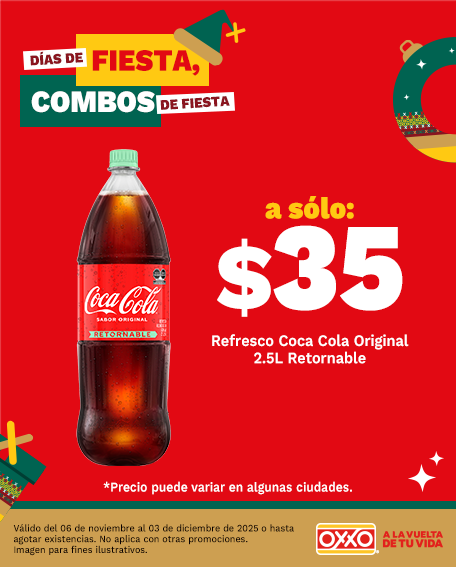 35 pesos coca cola retornable