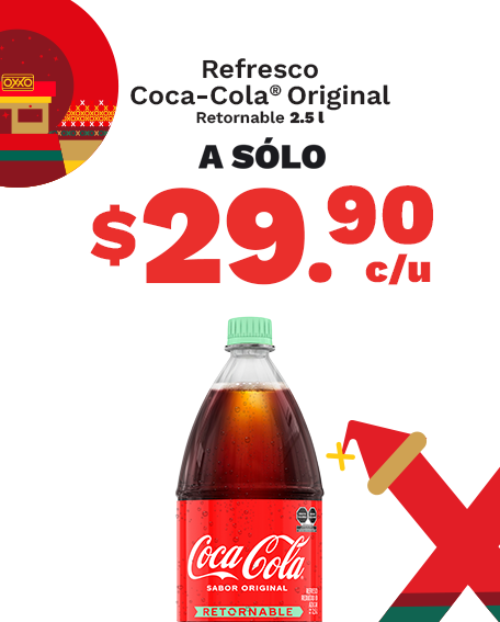 Refresco Coca Cola original a solo $29.90