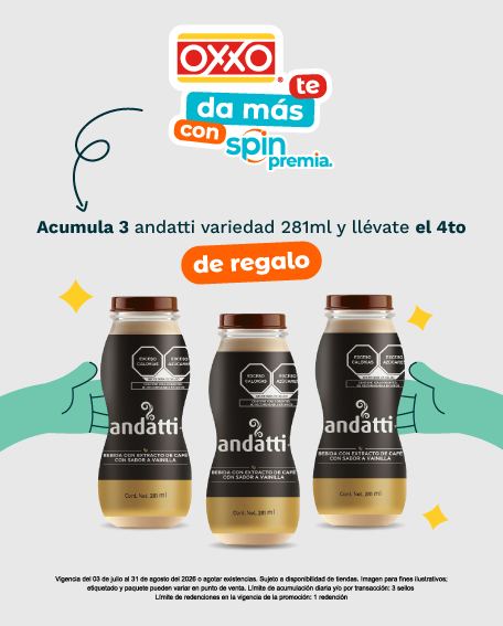 Acumula 3 y lévate el 4to Andatti