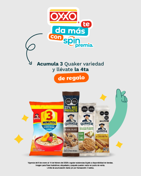 Acumula 3 Quaker y llévate la 4ta