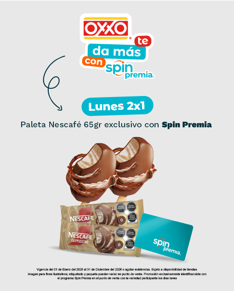 Paleta Nescafé exclusivo Spin Premia