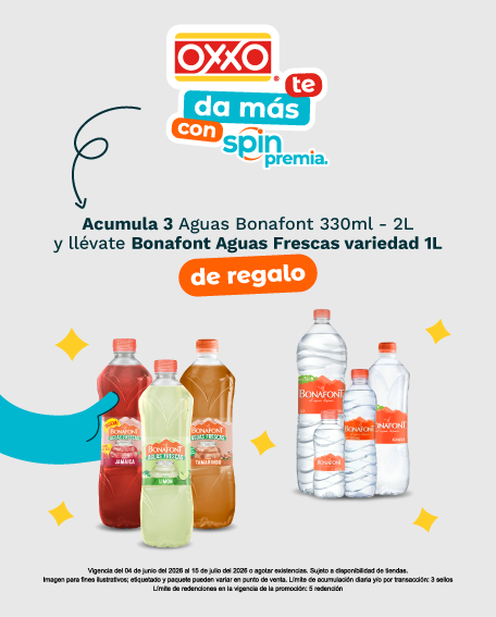 Acumula 3 y llévate el 4to Bonafont