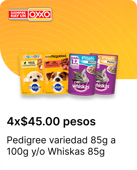 Pedigree variedad 85g a 100g o Whiskas 85g