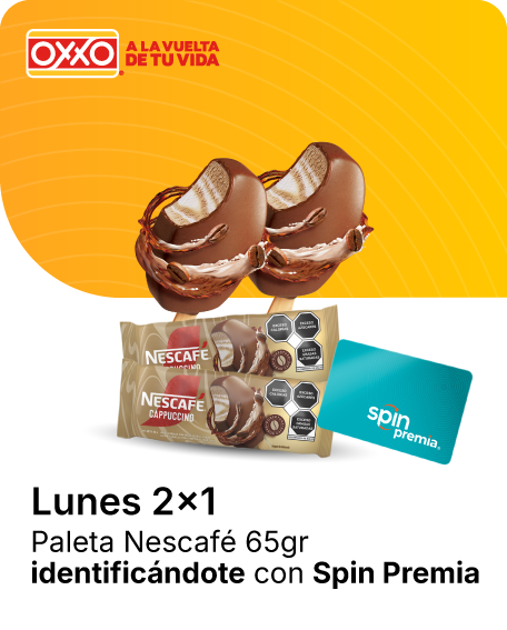 2x1 paleta Nescafé identificándote con Spin Premia
