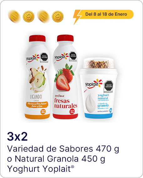 Yogurt Yoplait 470gr Variedad de Sabores y/o  Yogurt Yoplait Natural Granola 450gr COMBÍNALOS COMO QUIERAS