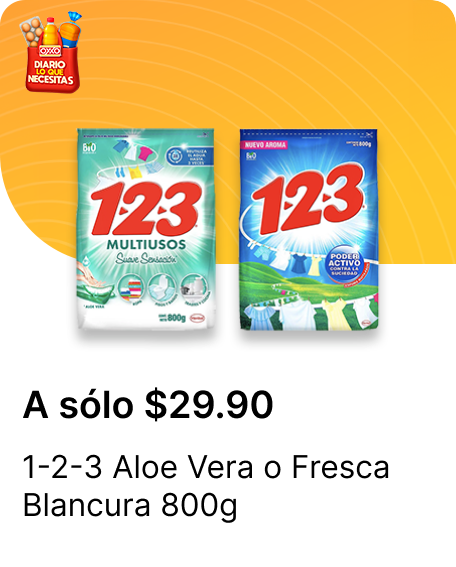 123 Aloe Vera o Fresca Blancura 800g