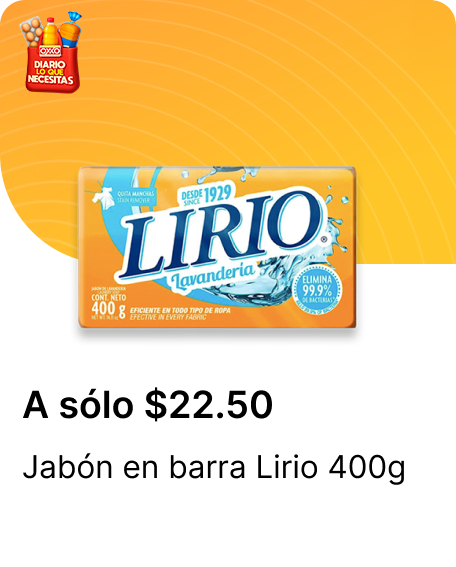 Jabon en barra Lirio 400g