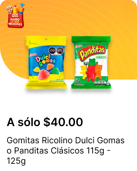 Gomitas Ricolino Dulci Gomas 125g o Panditas Clasicos 115g