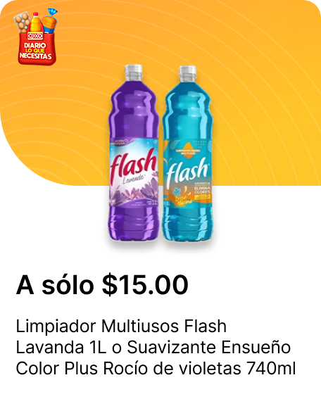 Limpiador Multiusos Flash Lavanda 1L o Suavizante Ensueno Color Plus Rocio de violetas 740ml