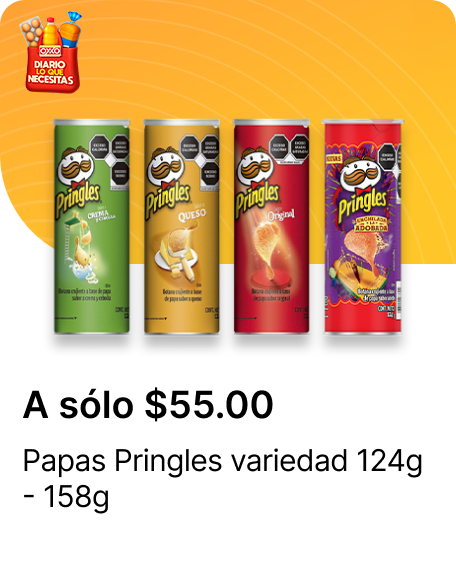 Botana Pringles variedad 124g  158g