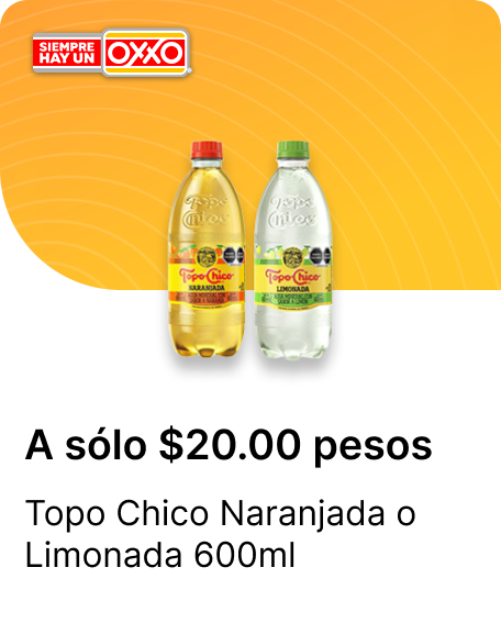 Topo Chico Naranjada o Limonada 600ml