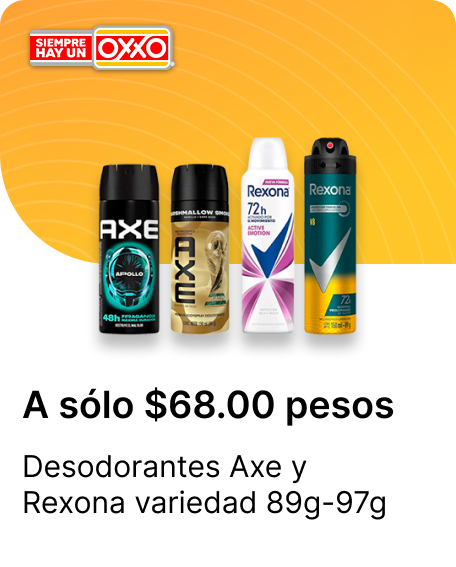 Desodorantes Axe y Rexona variedad 89g 97g